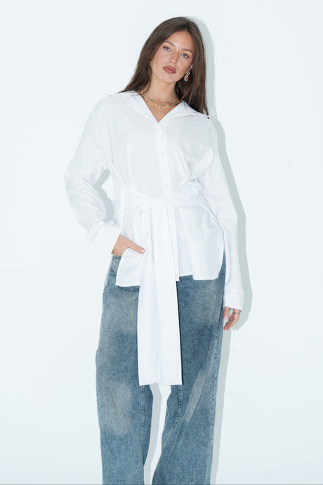 shirt-with-belt-black