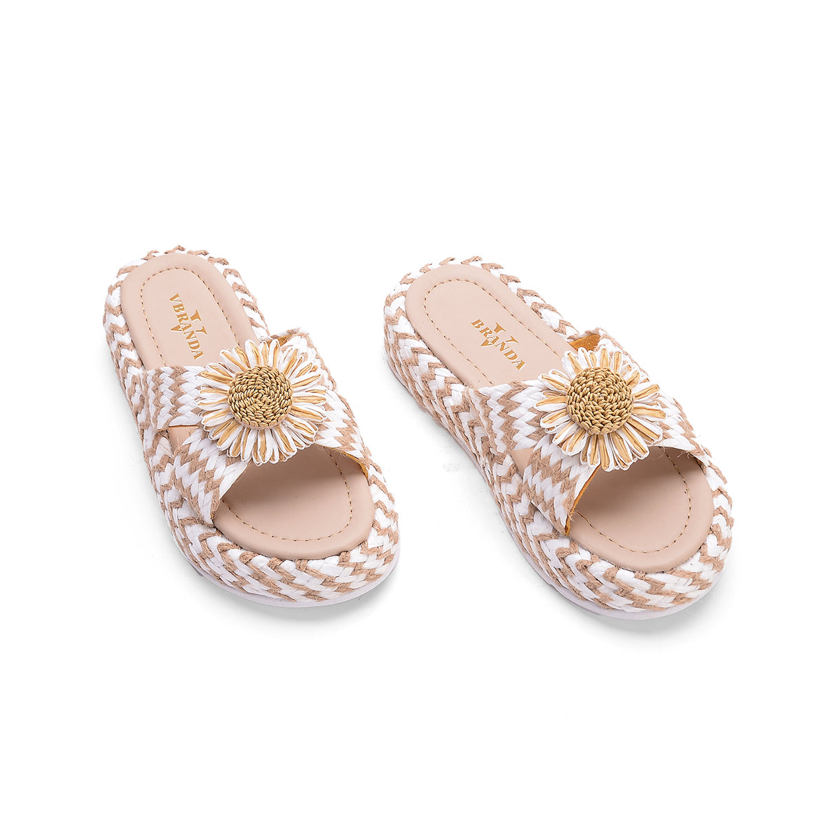 v branda - High Floral Slipper - women