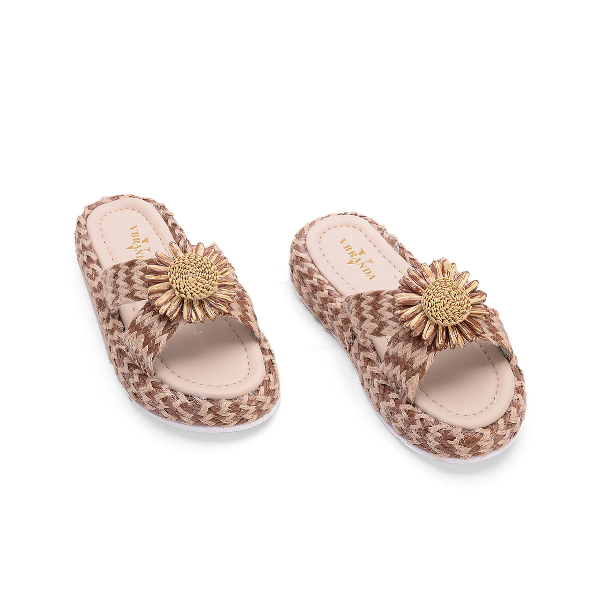 v branda - High Floral Slipper - women