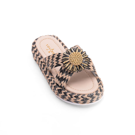 v branda - High Floral Slipper - women