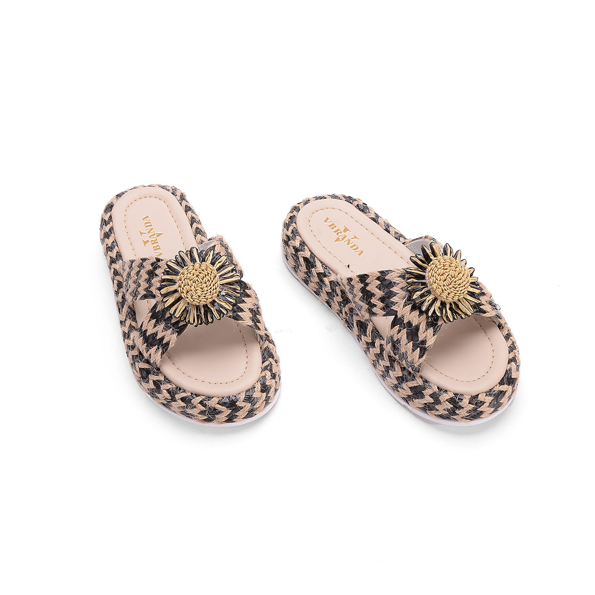 v branda - High Floral Slipper - women