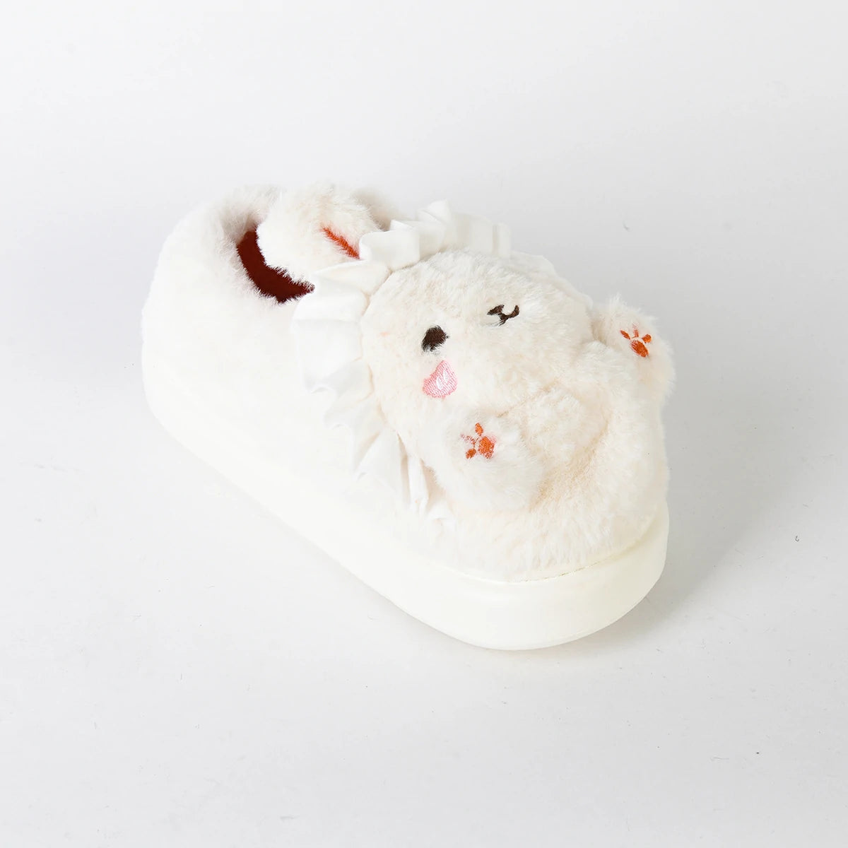 Etmana - Home Fur Warm Foot Flip Flop Slipper For Women