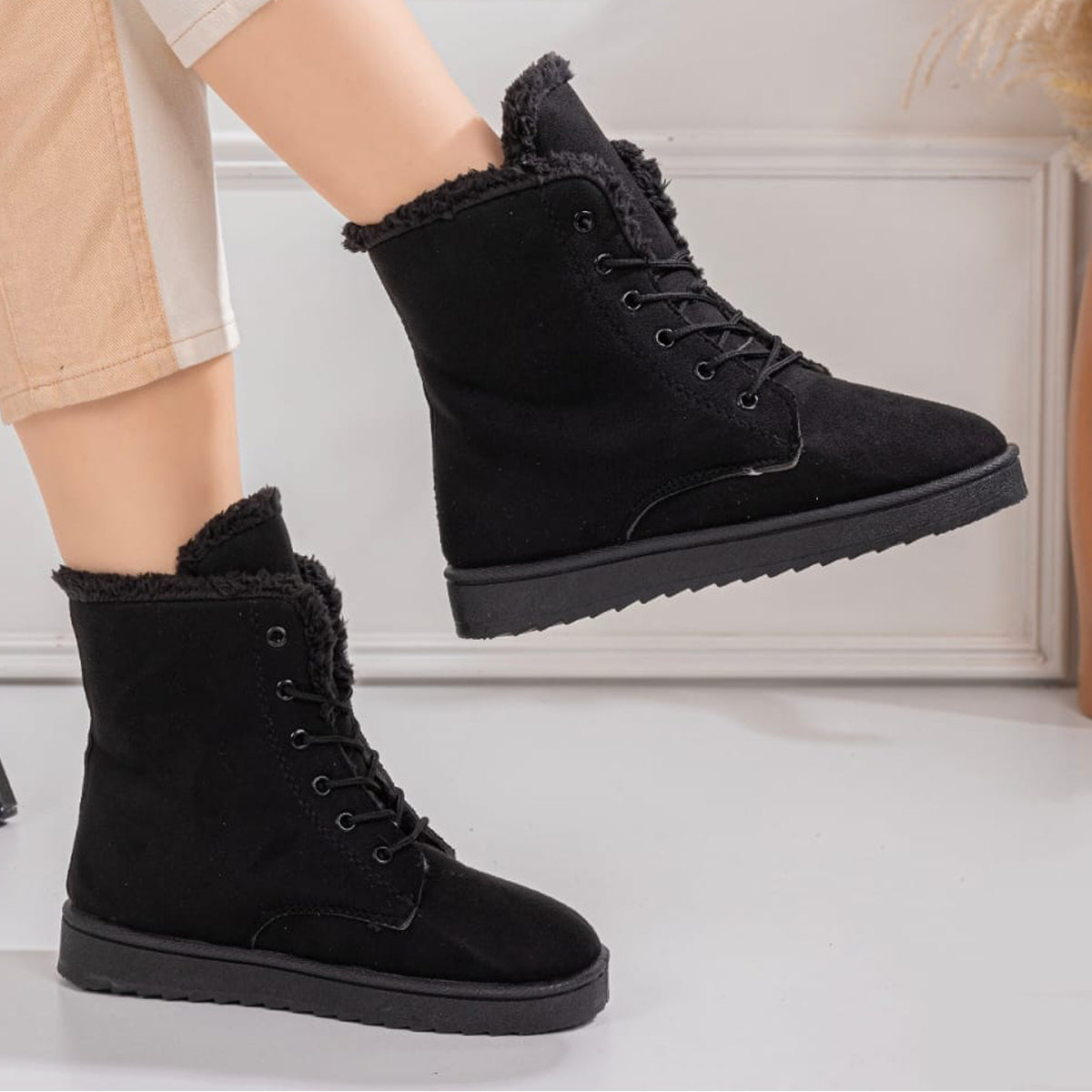 Etmana - Women's Fur Lined Ankle Boots