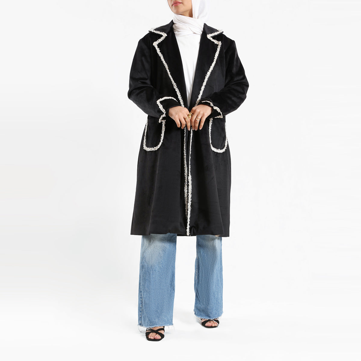 Emalina - Elegant Suede Coat