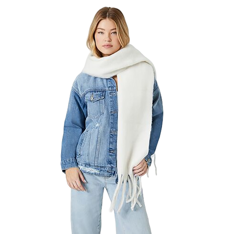 Forever 21 - Fringe-Trim Oblong Scarf - Sold by FIG
