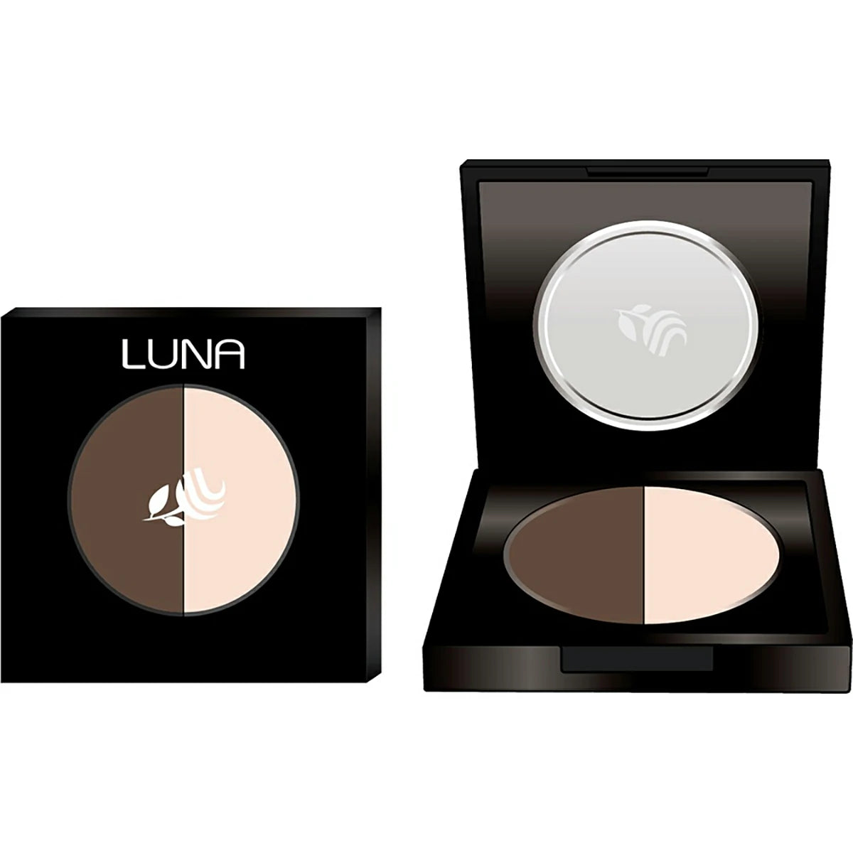 Luna -  3D Eye Brow Powder Make up Gray Brown No.3