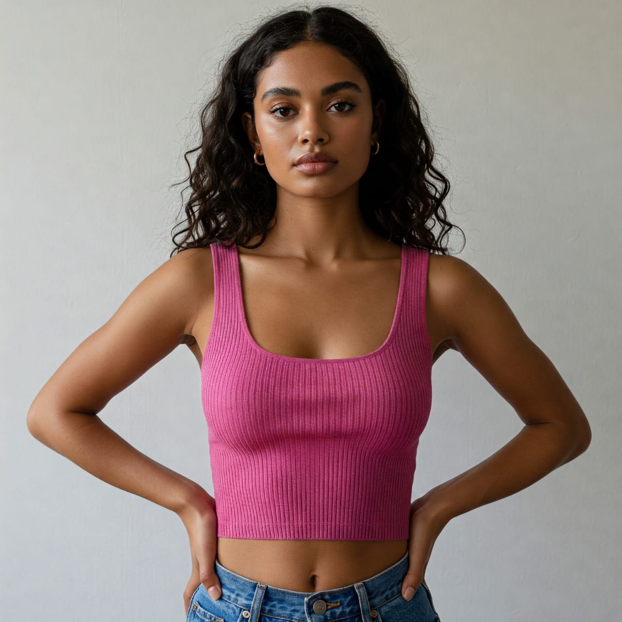 Fresco - Women’s Cotton Crop Tank Top