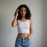 Fresco - Women’s Cotton Crop Tank Top