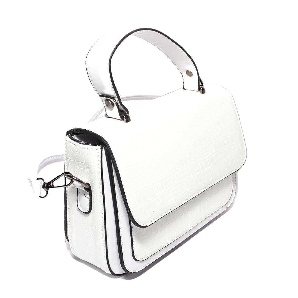 Glitter- Women Cross Bag - White