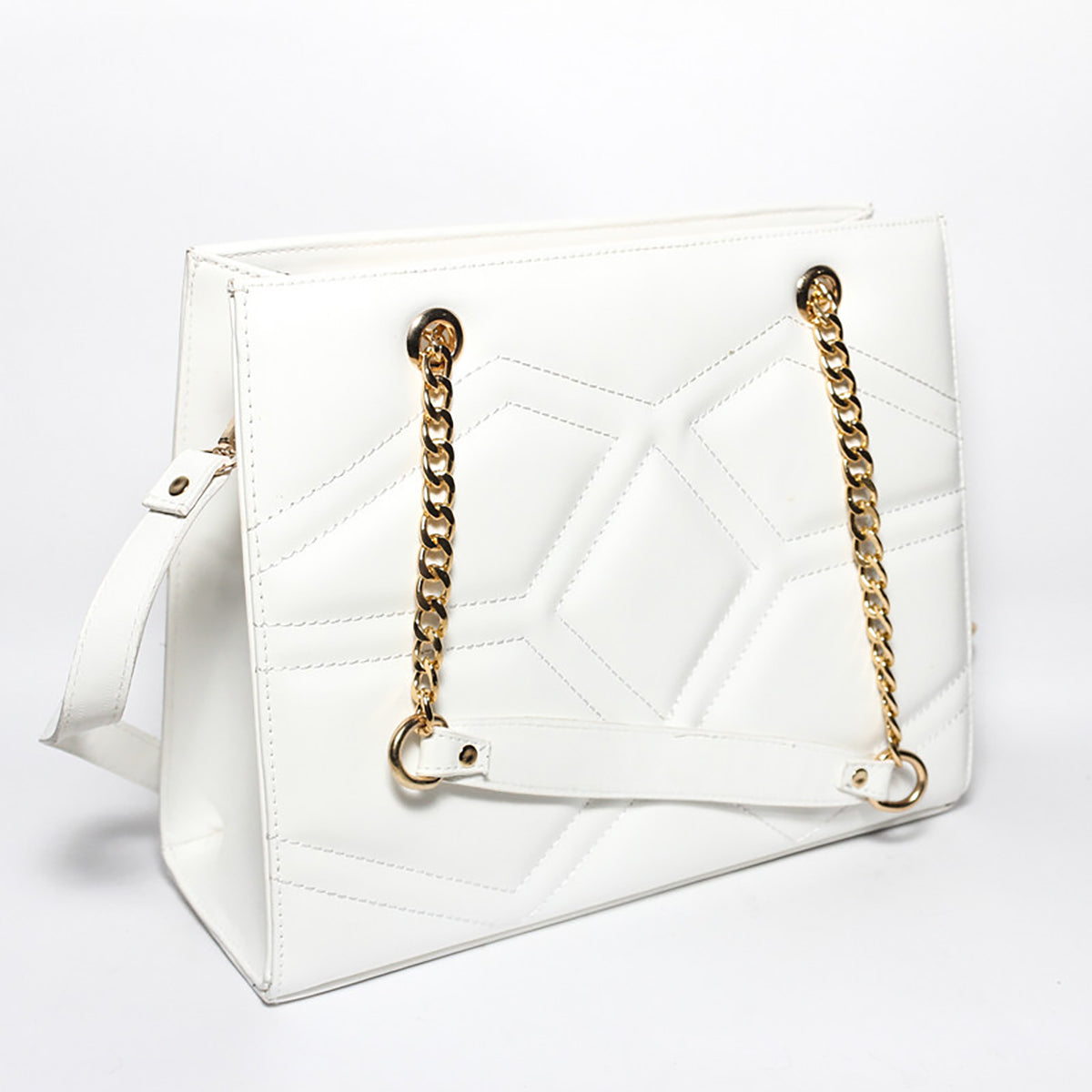 Glitter -  Women Hand Bag - White