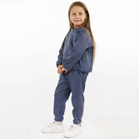 Minime - Girls Fur Suit DARK BLUE