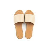 Brio - Buckle  Natural Leather Slippers