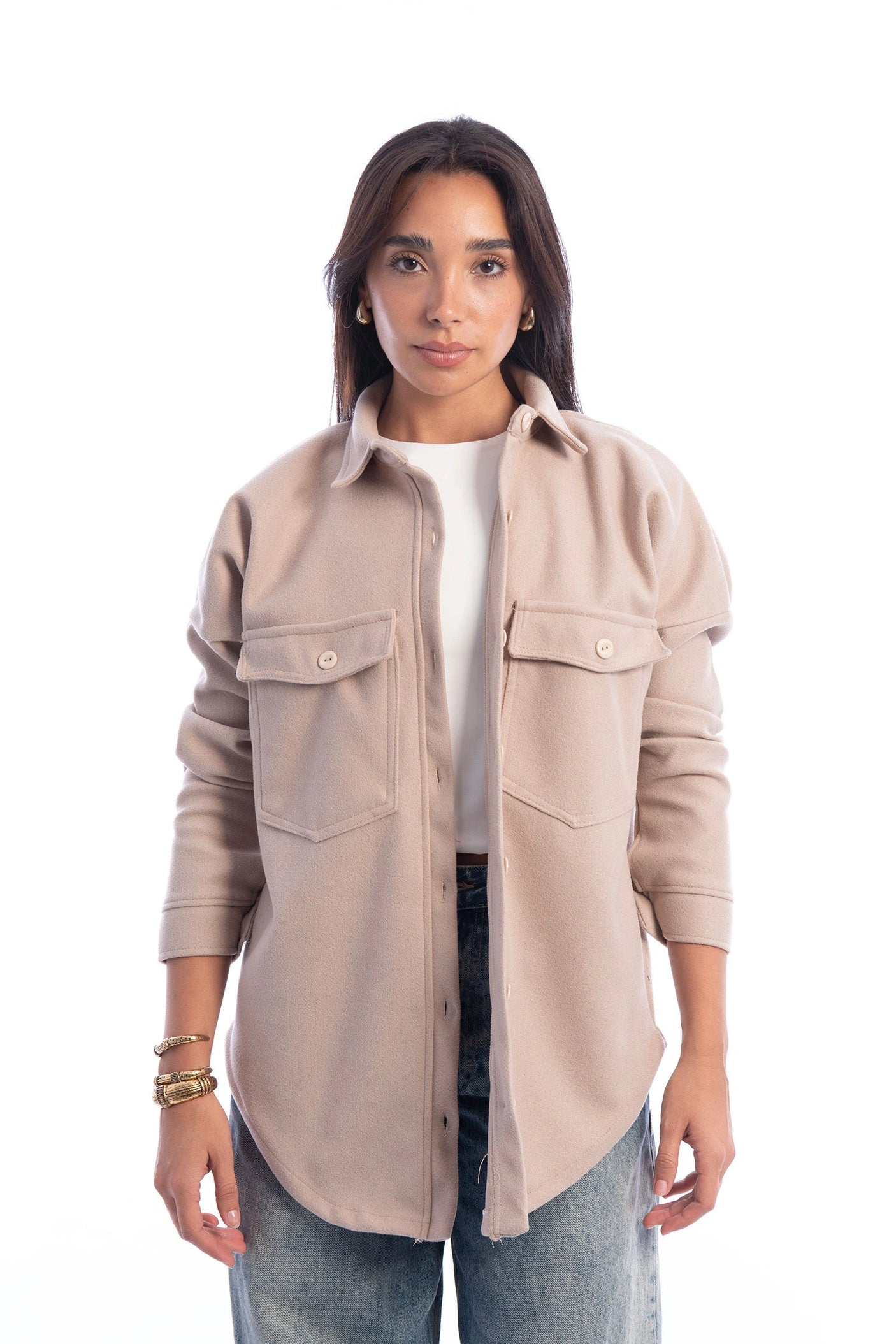 Hans-Woolen Shirt Jacket