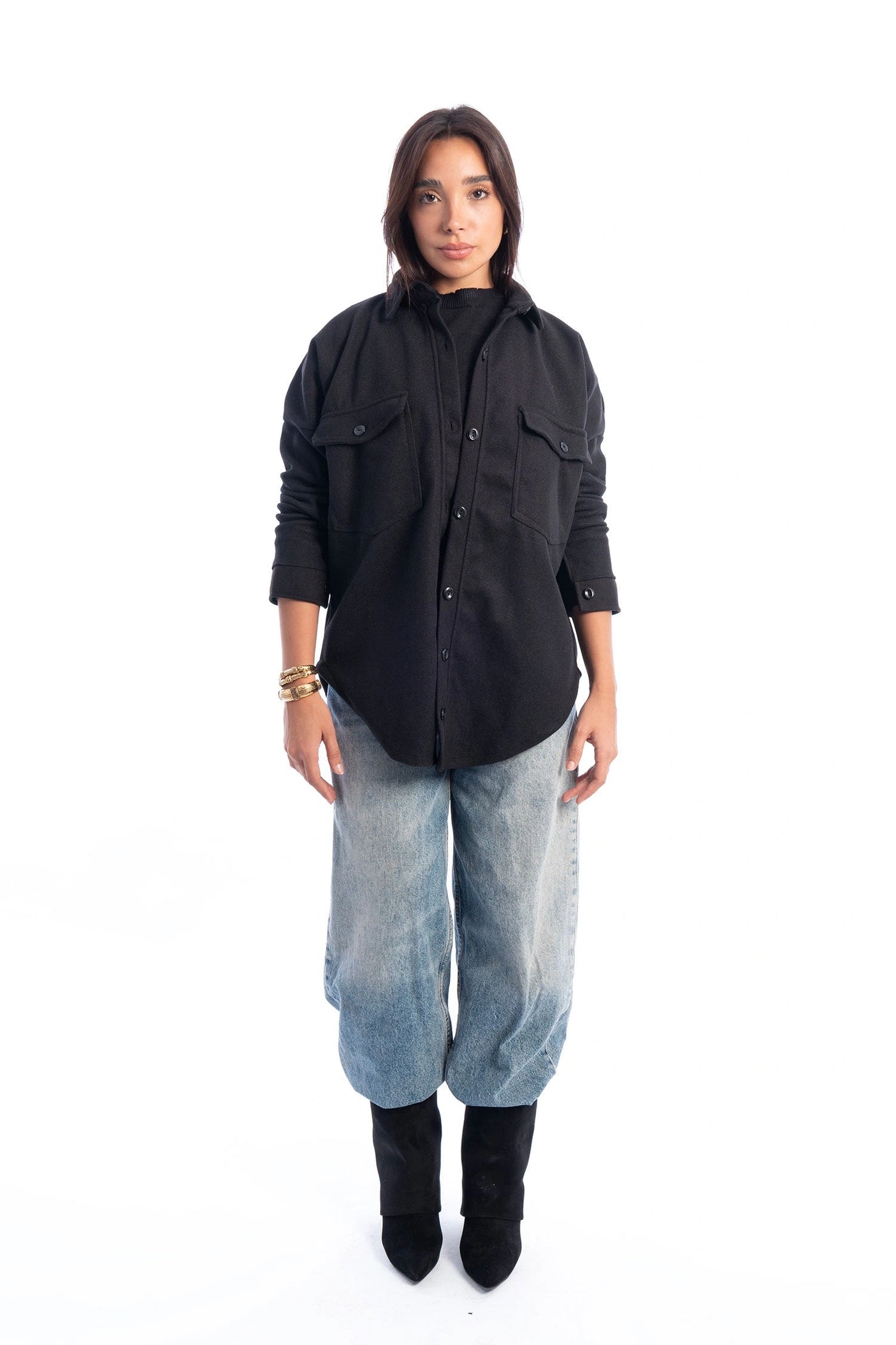 Hans-Woolen Shirt Jacket
