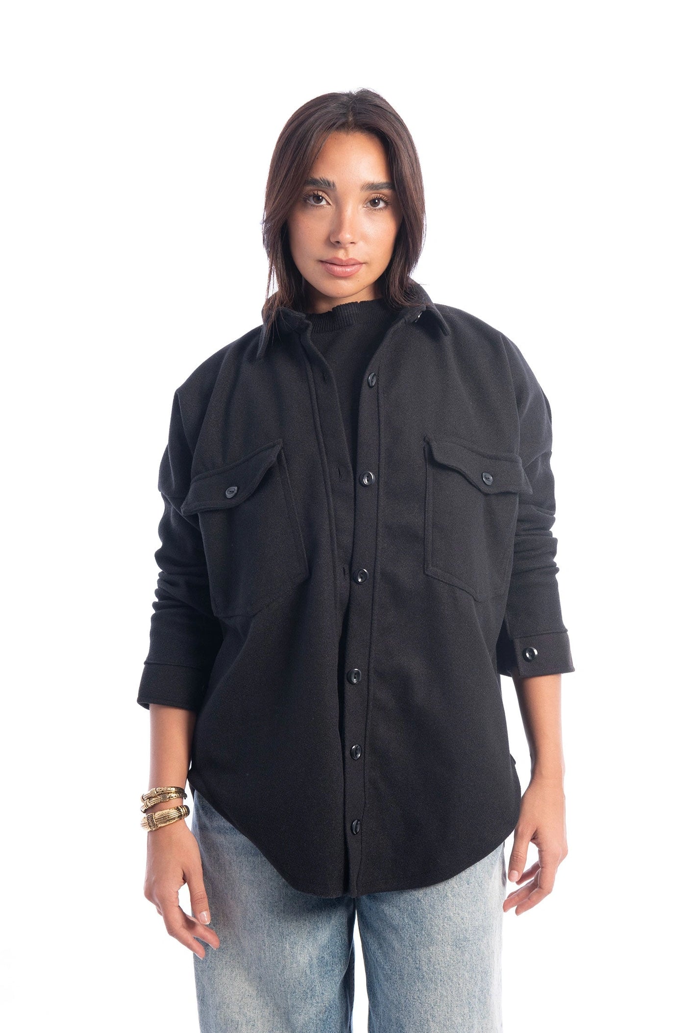 Hans-Woolen Shirt Jacket