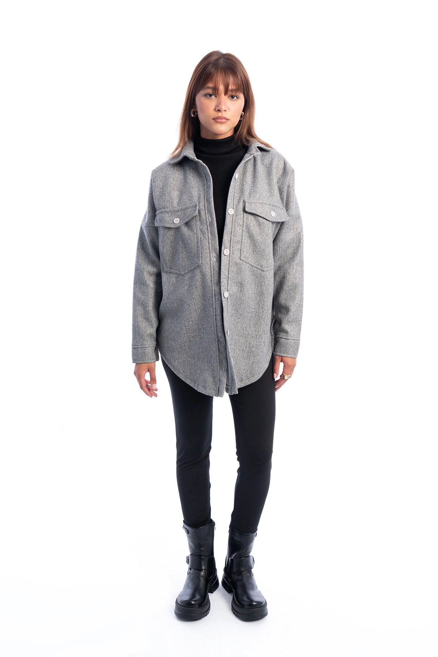 Hans-Woolen Shirt Jacket