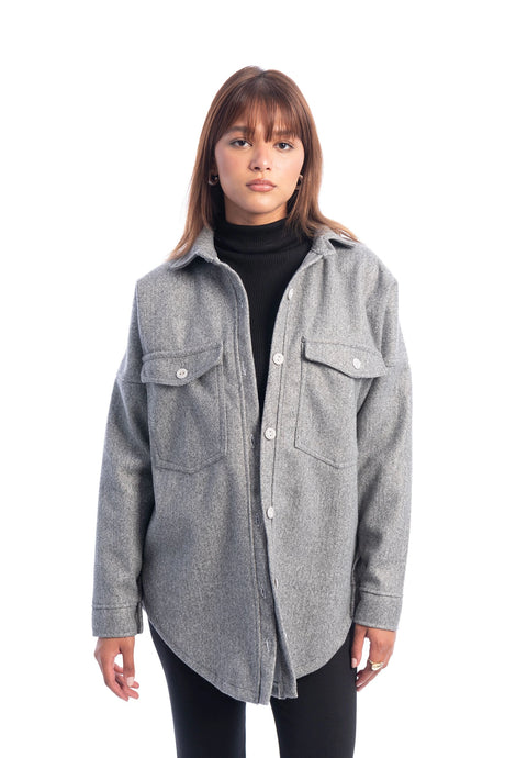 Hans-Woolen Shirt Jacket