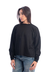 Hans-Solid Crew Neck Knitted Top