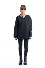 Hans-V Neck sweater Striped
