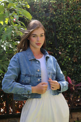 Hans-Denim Crest Jacket Dark Blue