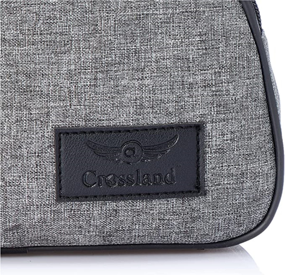 CROSSLAND Handbag Canvas and Leather – 3 Zippers internal Pocket