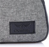CROSSLAND Handbag Canvas and Leather – 3 Zippers internal Pocket