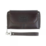 CROSSLAND - Genuine Leather Clutch Handbag- Interior Card Slots for men