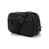 CROSSLAND -  Leather Handbag And Crossbody Bag, 3 Zippers, Adjustable Shoulder Strap for men