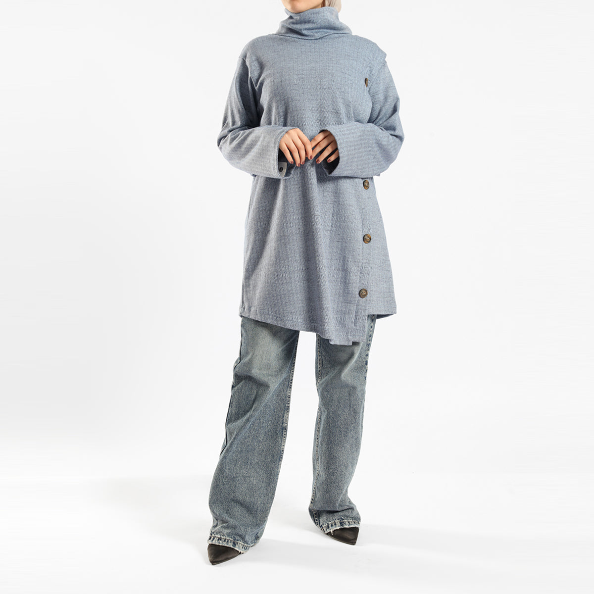 Emalina - High Collar Sweater