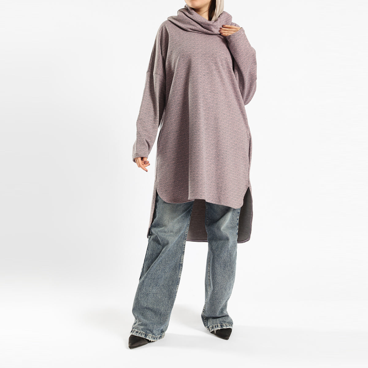 Emalina - High Low Printed Sweater