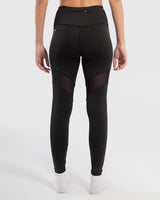 High Waisted Mesh Trim Leggings