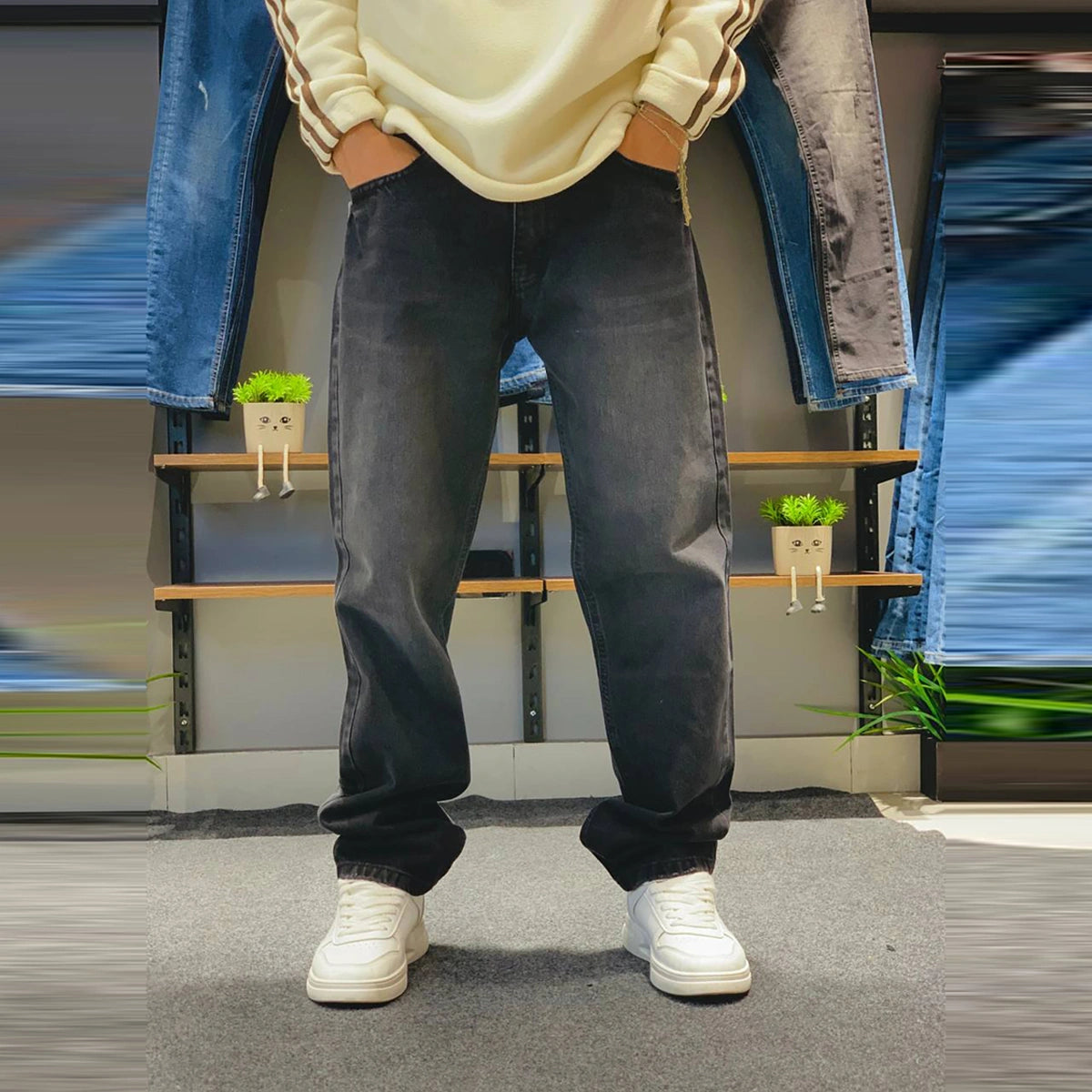 Origami - Wide leg jeans for men