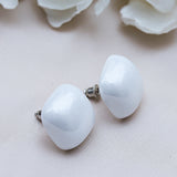 Fluffy -Earring Women's Accessories-White