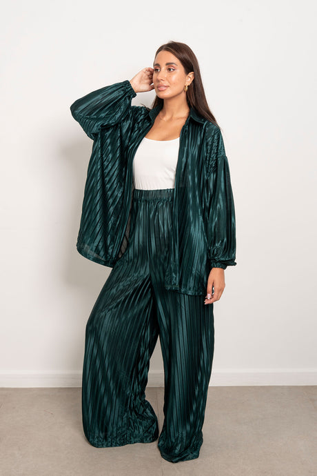 MARWA EL EZABY BOUTIQUE - Plesse set Dark Green