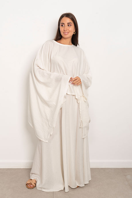 MARWA EL EZABY BOUTIQUE - Sahelia set White