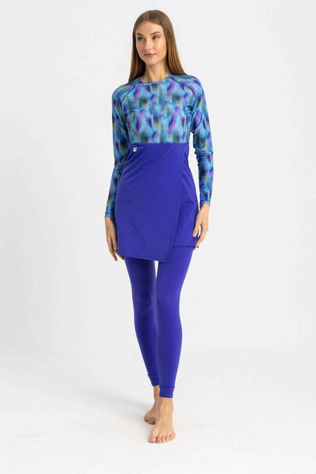 Motion Wave Swim Top - Blue Haze