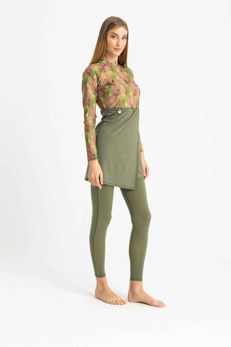 Motion Wave Swim Top -Forest Haze