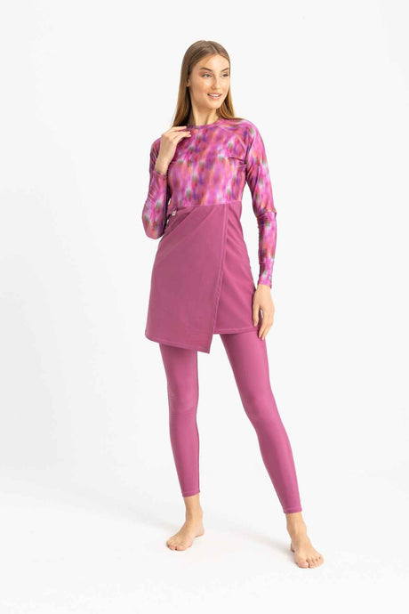 Motion Wave Swim Top - Pink Haze