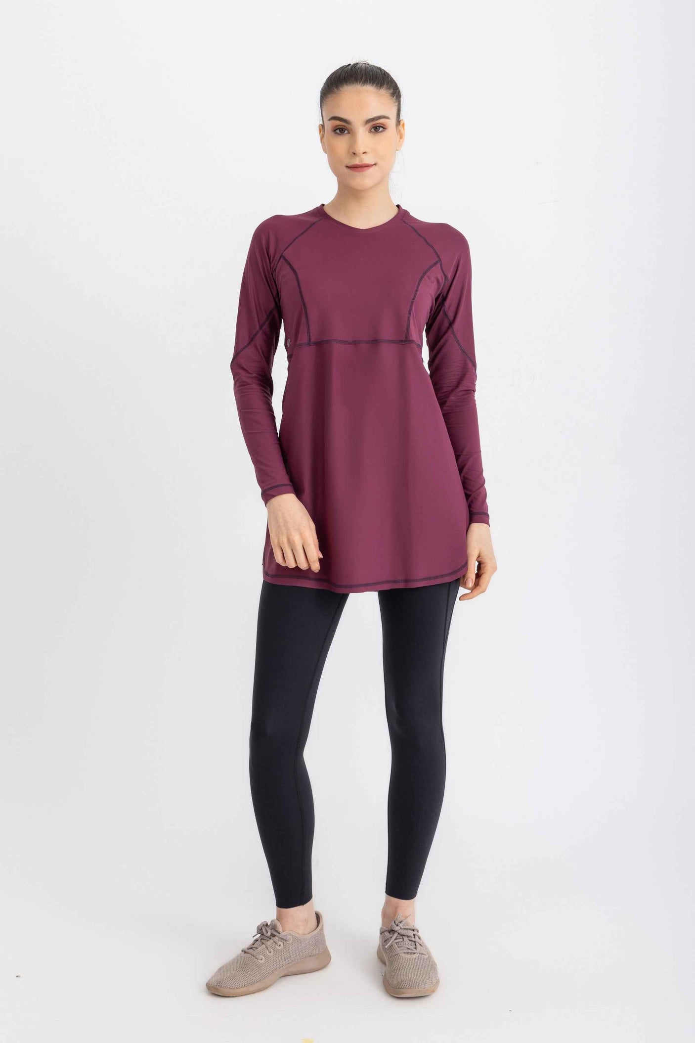 Breeze Back Top -Crushed Violets
