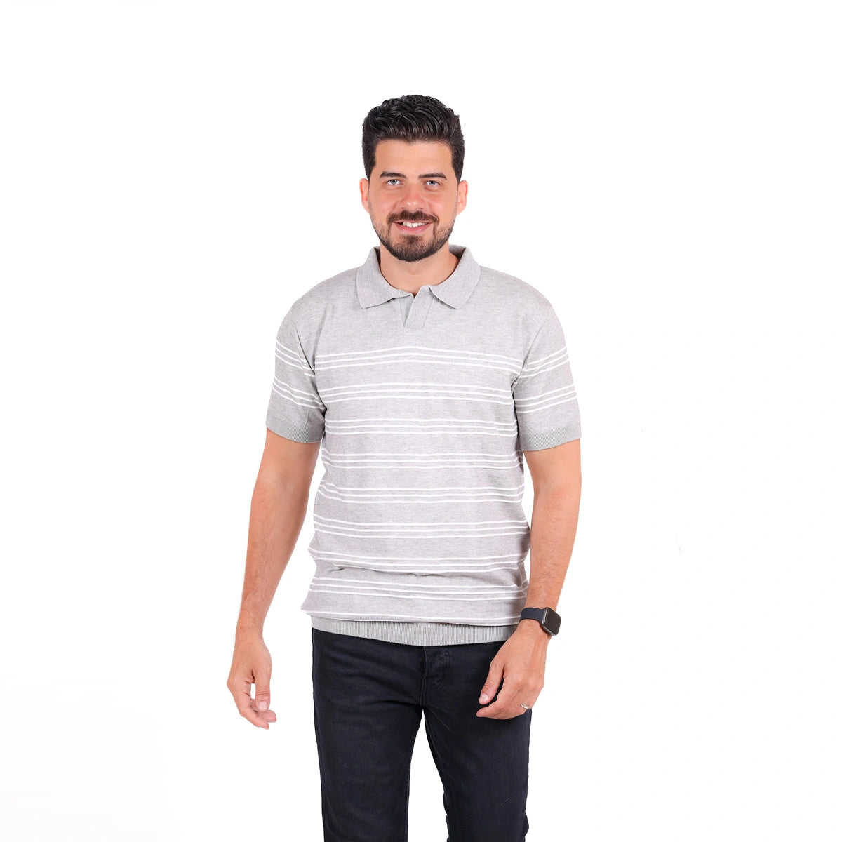 Sutra - Knitwear Polo T_Shirt MHS012