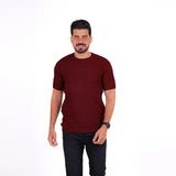 Sutra - Knitwear Round T_Shirt MHS04