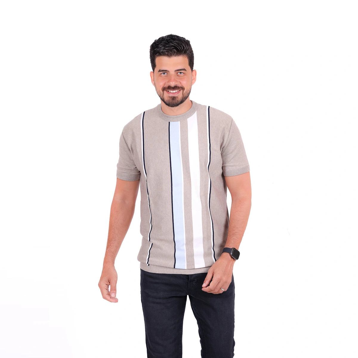 Sutra - Knitwear Round T_Shirt MHS07