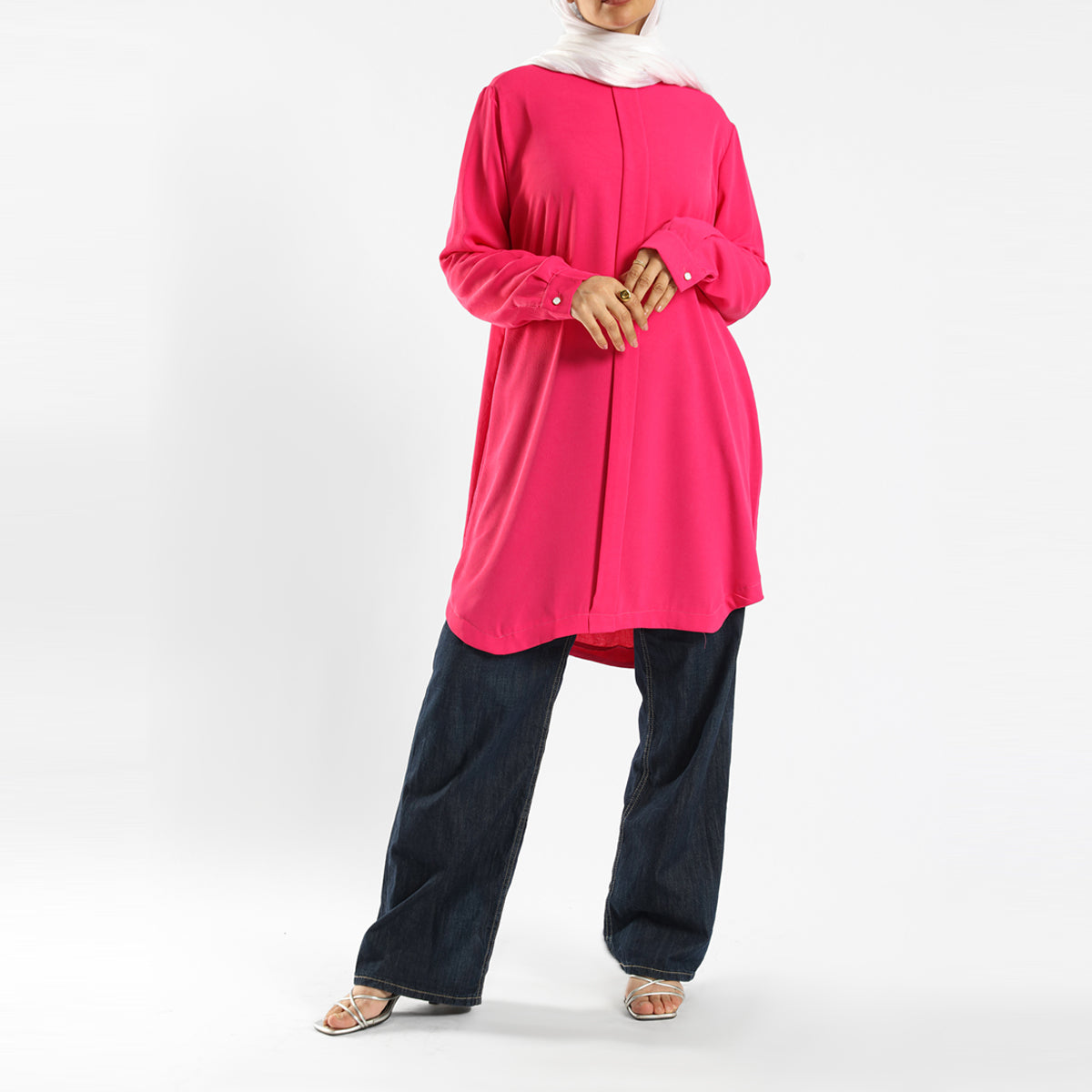 Emalina - Long Flowy Basic Top