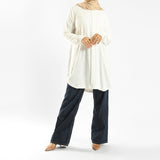Emalina - Long Flowy Basic Top