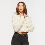 Forever21 - Cropped Ribbed Knit Sweater for women - sold by FIG