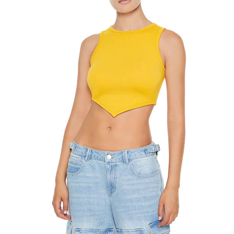 Forever 21 - Seamless Ribbed V-Hem Tank Top - Sold by FIG