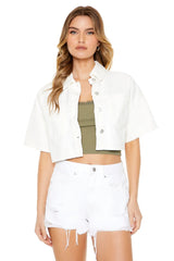 Forever21 -Denim Crop Shirt-Women-sold bt FIG