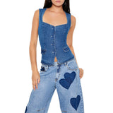 Forever 21 - Button-Up Denim Top - Sold by FIG