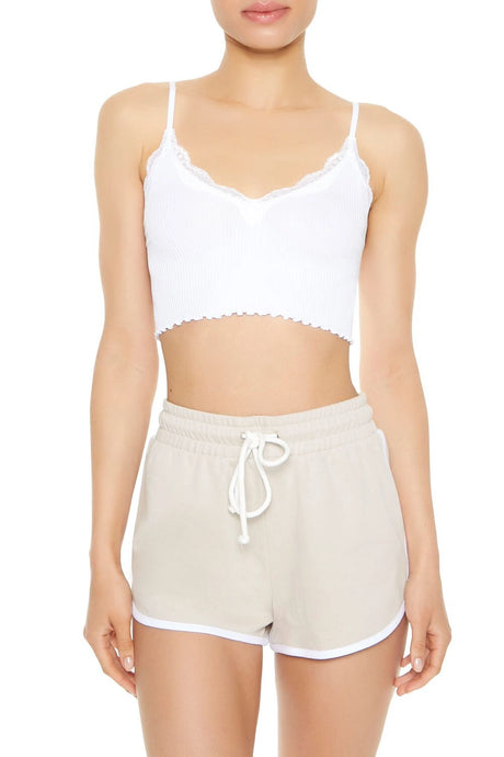 Forever21 -Seamless Lace-Trim Bralette-Women-sold bt FIG