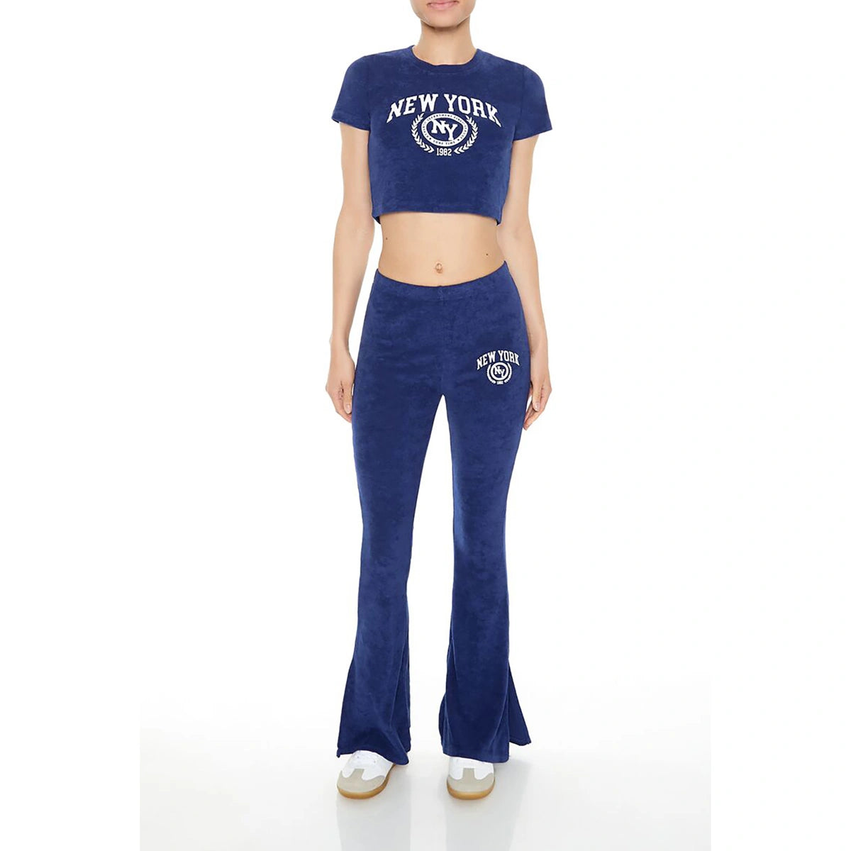 Forever 21 - New York Graphic Flare Pants - Sold by FIG
